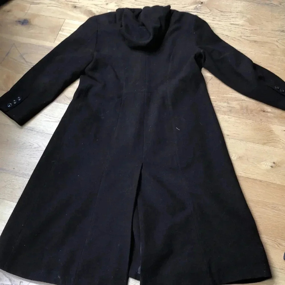 Oleg Cassini Brown Wool Blend Coat. Size 16 - Picture 4 of 7